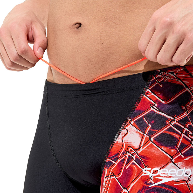 Speedo - Men's Fastskin Hyperpro Printed Jammer - Black/Electric Veil