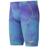 Speedo - Boy's Fastskin HyperSpark Printed Jammer - Under Current/Sugar Blue