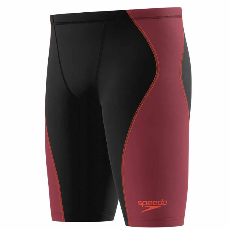 Speedo - Men's Fastskin HyperSpark Solid Jammer - Black/Regal Red ML