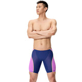 Speedo - Men's Fastskin HyperSpark Solid Jammer - Noble Navy/Neon Jelly