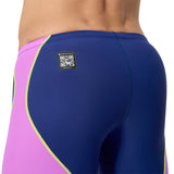 Speedo - Men's Fastskin HyperSpark Solid Jammer - Noble Navy/Neon Jelly