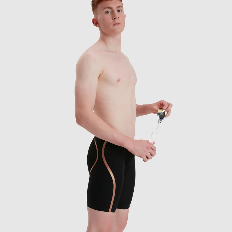 Speedo - Men's Fastskin LZR Intent Jammer - Black/Gold