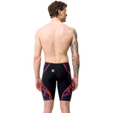 Speedo - Men's Fastskin LZR Pure Intent 2.0 High Waist Jammer - Black/Black Ember/Flare Ml