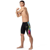 Speedo - Men's Fastskin LZR Pure Intent 2.0 High Waist Jammer - Black/Molten Blur/Hyper Yellow