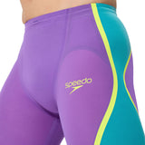 Speedo - Men's Fastskin LZR Pure Intent 2.0 High Waist Jammer - Galaxy Grape/Mayan Blue/Hyper Yellow