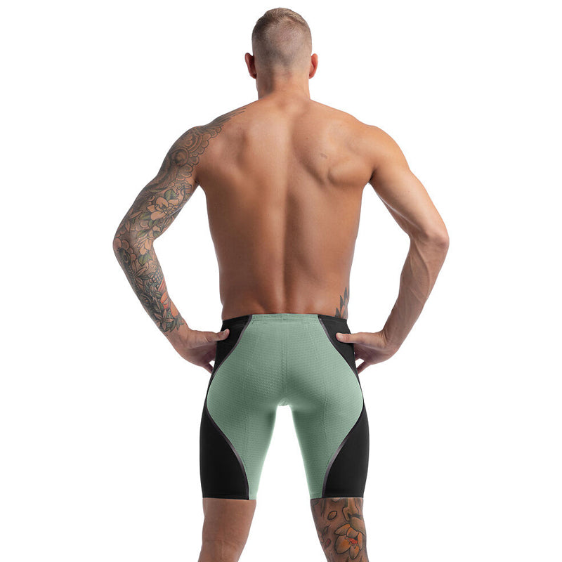 Speedo - Men's Fastskin LZR Pure Intent 2.0 High Waist Jammer - Green/Black