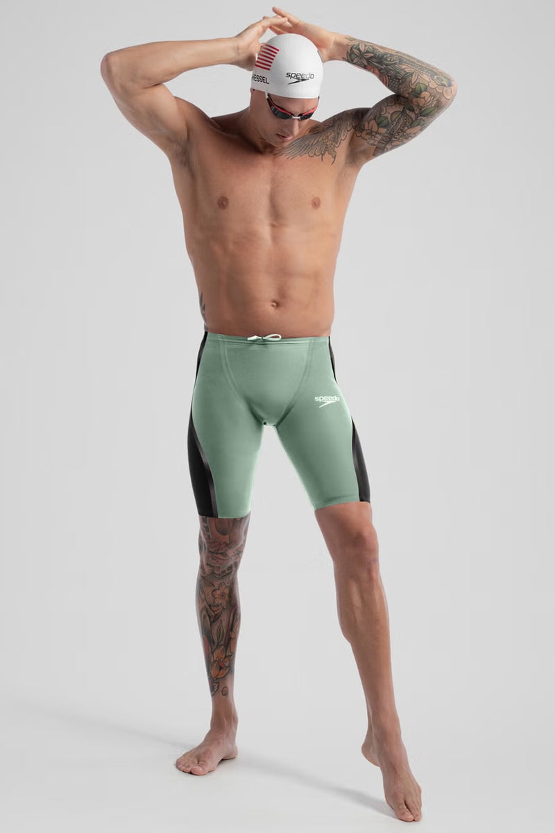 Speedo - Men's Fastskin LZR Pure Intent 2.0 High Waist Jammer - Green/Black