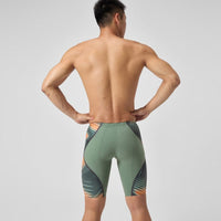 Speedo - Men's Fastskin LZR Pure Intent 2.0 High Waist Jammer - Green/Orange