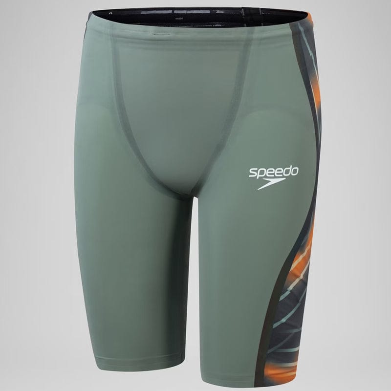 Speedo - Men's Fastskin LZR Pure Intent 2.0 High Waist Jammer - Green/Orange