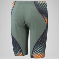 Speedo - Men's Fastskin LZR Pure Intent 2.0 High Waist Jammer - Green/Orange