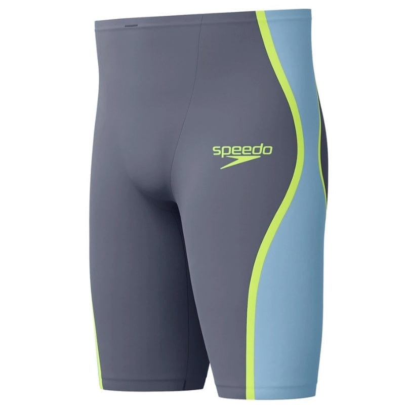Speedo - Men's Fastskin LZR Pure Intent 2.0 High Waist Jammer - Grey Lead/Acadia Blue/Hyper Yellow