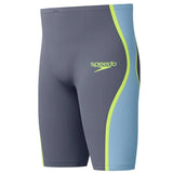 Speedo - Men's Fastskin LZR Pure Intent 2.0 High Waist Jammer - Grey Lead/Acadia Blue/Hyper Yellow