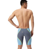 Speedo - Men's Fastskin LZR Pure Intent 2.0 High Waist Jammer - Grey Lead/Acadia Blue/Hyper Yellow