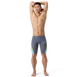 Speedo - Men's Fastskin LZR Pure Intent 2.0 High Waist Jammer - Grey Lead/Acadia Blue/Hyper Yellow