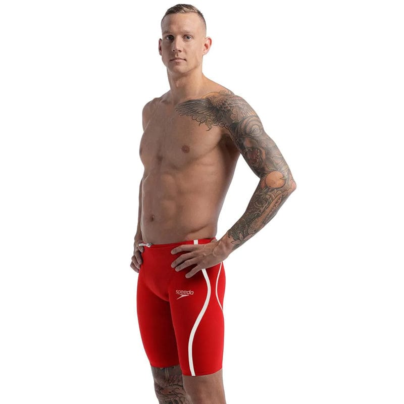 Speedo - Men's Fastskin LZR Pure Intent 2.0 High Waist Jammer - Red/White