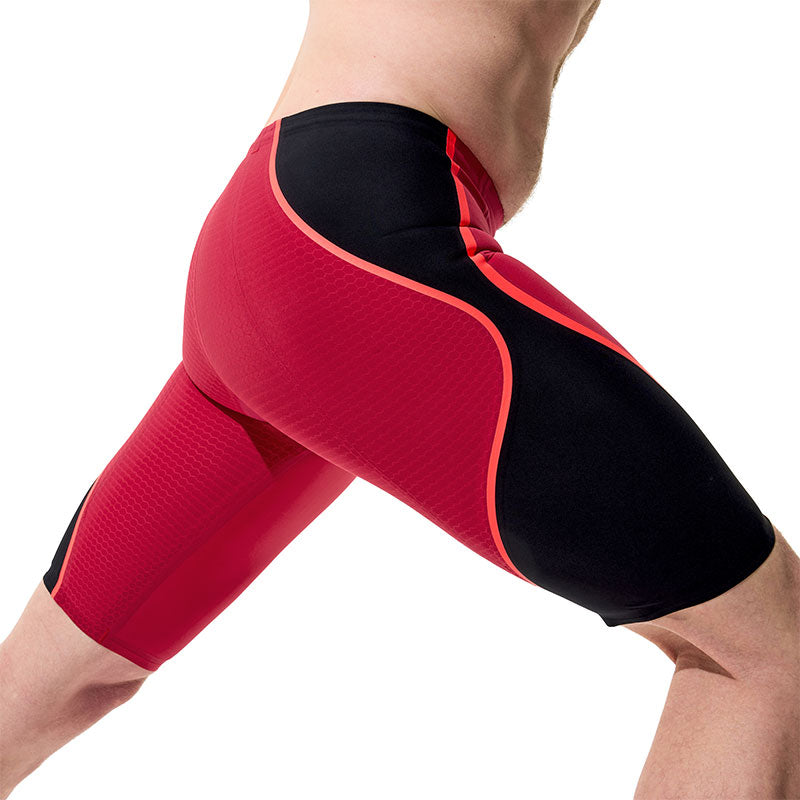 Speedo - Men's Fastskin LZR Pure Intent 2.0 High Waist Jammer - Regal Red/Black/Flare Ml
