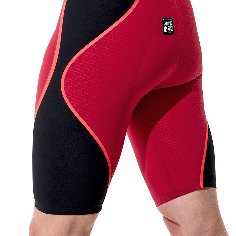 Speedo - Men's Fastskin LZR Pure Intent 2.0 High Waist Jammer - Regal Red/Black/Flare Ml