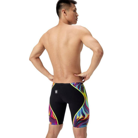 Speedo - Men's Fastskin LZR Pure Intent 2.0 Jammer - Black/Molten Blur/Hyper Yellow