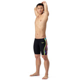 Speedo - Men's Fastskin LZR Pure Intent 2.0 Jammer - Black/Molten Blur/Hyper Yellow