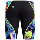Speedo - Men's Fastskin LZR Pure Intent 2.0 Jammer - Black/Molten Blur/Hyper Yellow