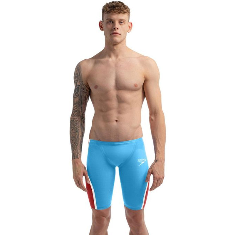 Speedo - Men's Fastskin LZR Pure Intent 2.0 Jammer - Blue/Red