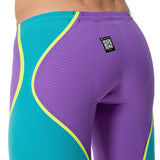 Speedo - Men's Fastskin LZR Pure Intent 2.0 Jammer - Galaxy Grape/Mayan Blue/Hyper Yellow