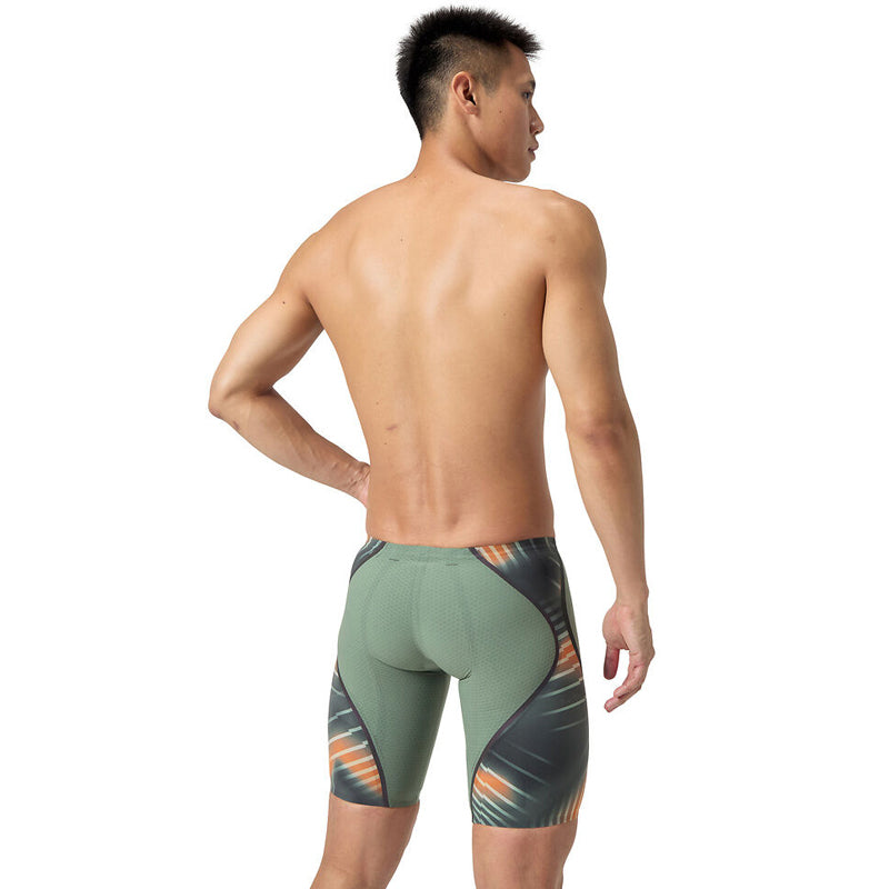 Speedo - Men's Fastskin LZR Pure Intent 2.0 Jammer - Green/Orange