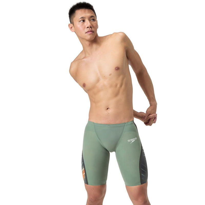 Speedo - Men's Fastskin LZR Pure Intent 2.0 Jammer - Green/Orange