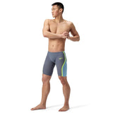 Speedo - Men's Fastskin LZR Pure Intent 2.0 Jammer - Grey Lead/Acadia Blue/Hyper Yellow