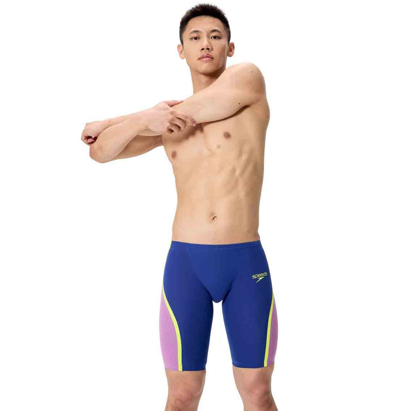 Speedo - Men's Fastskin LZR Pure Intent 2.0 Jammer - Noble Navy/Jelly/Hyper Yellow