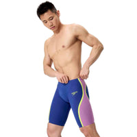 Speedo - Men's Fastskin LZR Pure Intent 2.0 Jammer - Noble Navy/Jelly/Hyper Yellow