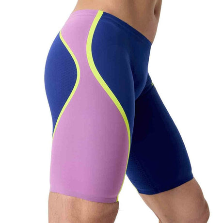 Speedo - Men's Fastskin LZR Pure Intent 2.0 Jammer - Noble Navy/Jelly/Hyper Yellow