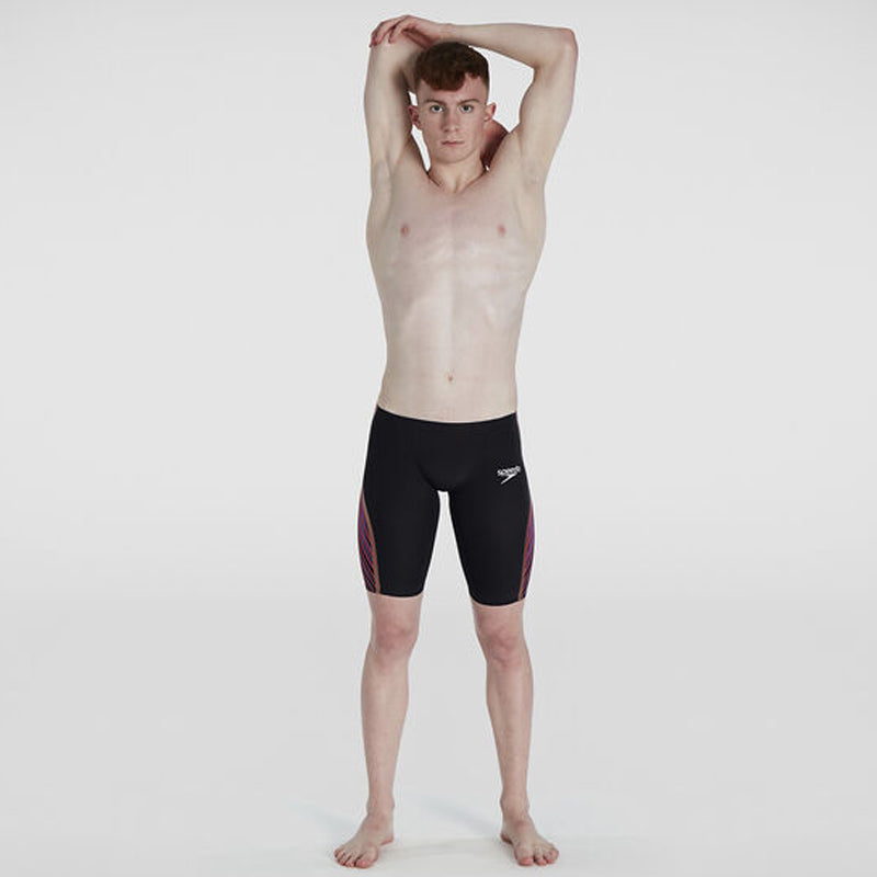 Speedo - Men's Fastskin LZR Pure Intent Jammer - Black/Red