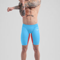 Speedo - Men's Fastskin LZR Pure Valor 2.0 High Waisted Jammer - Blue/Red