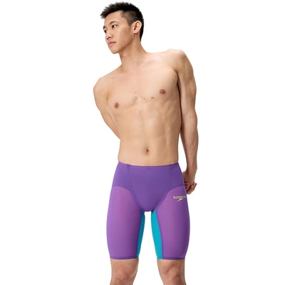 Speedo - Men's Fastskin LZR Pure Valor 2.0 High Waisted Jammer - Galaxy Grape/Mayan Blue