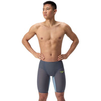 Speedo - Men's Fastskin LZR Pure Valor 2.0 High Waisted Jammer - Grey Lead/Acadia Blue