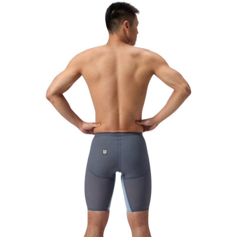 Speedo - Men's Fastskin LZR Pure Valor 2.0 High Waisted Jammer - Grey Lead/Acadia Blue