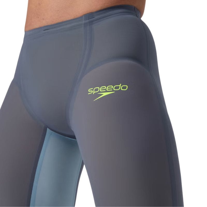 Speedo - Men's Fastskin LZR Pure Valor 2.0 High Waisted Jammer - Grey Lead/Acadia Blue