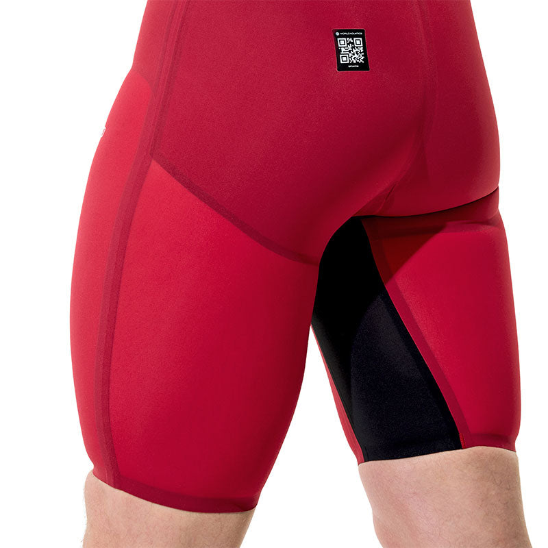 Speedo - Men's Fastskin LZR Pure Valor 2.0 High Waisted Jammer - Regal Red/Black Ml