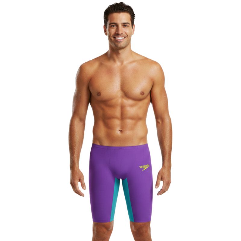 Speedo - Men's Fastskin LZR Pure Valor 2.0 Jammer - Galaxy Grape/Mayan Blue