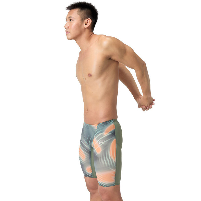 Speedo - Men's Fastskin LZR Pure Valor 2.0 Jammer - Green/Orange