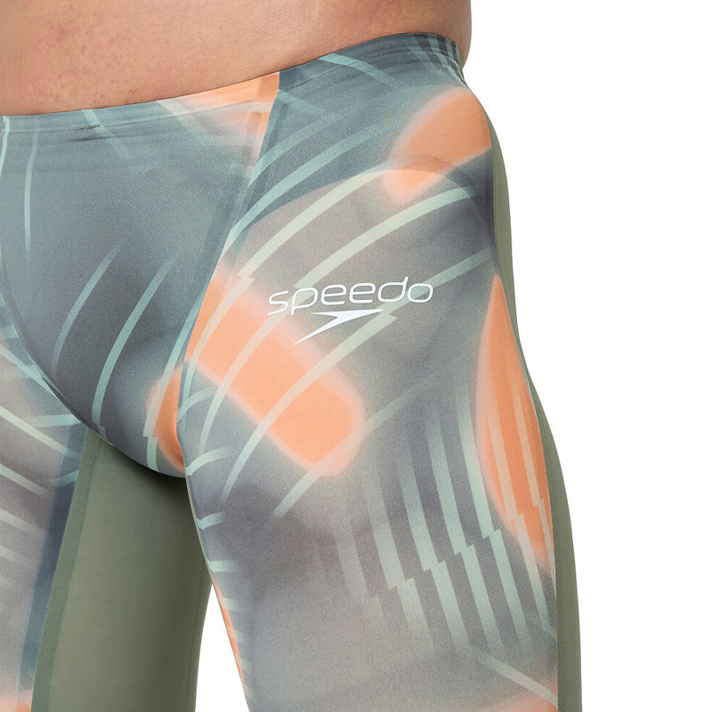 Speedo - Men's Fastskin LZR Pure Valor 2.0 Jammer - Green/Orange