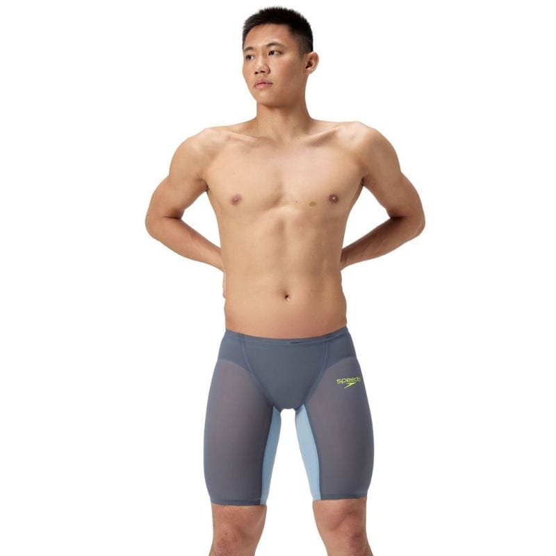 Speedo - Men's Fastskin LZR Pure Valor 2.0 Jammer - Grey Lead/Acadia Blue