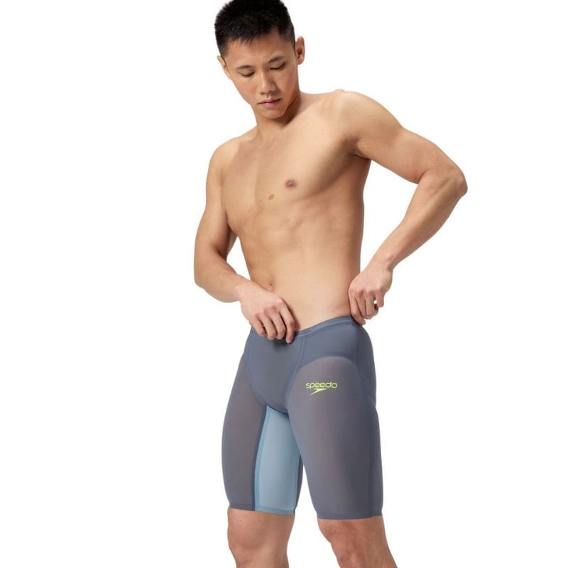 Speedo - Men's Fastskin LZR Pure Valor 2.0 Jammer - Grey Lead/Acadia Blue