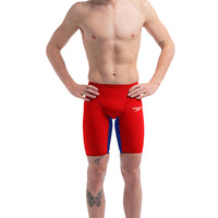 Speedo - Men's Fastskin LZR Pure Valor 2.0 Jammer - Red/Blue