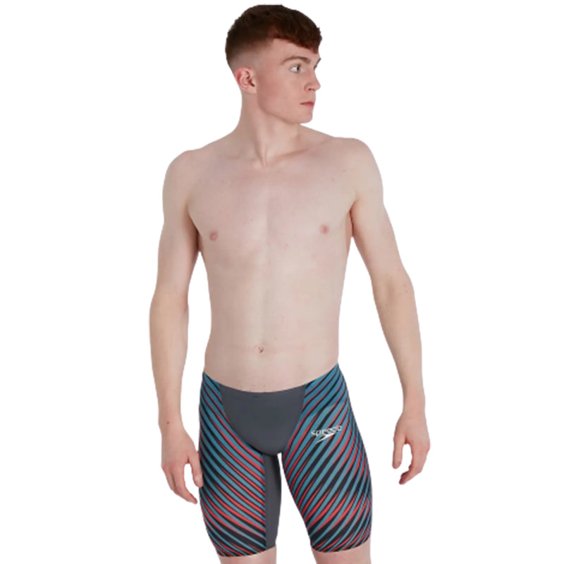 Speedo Men's Fastskin LZR Pure Valor Jammer Grey/Blue – Aqua Swim  Supplies