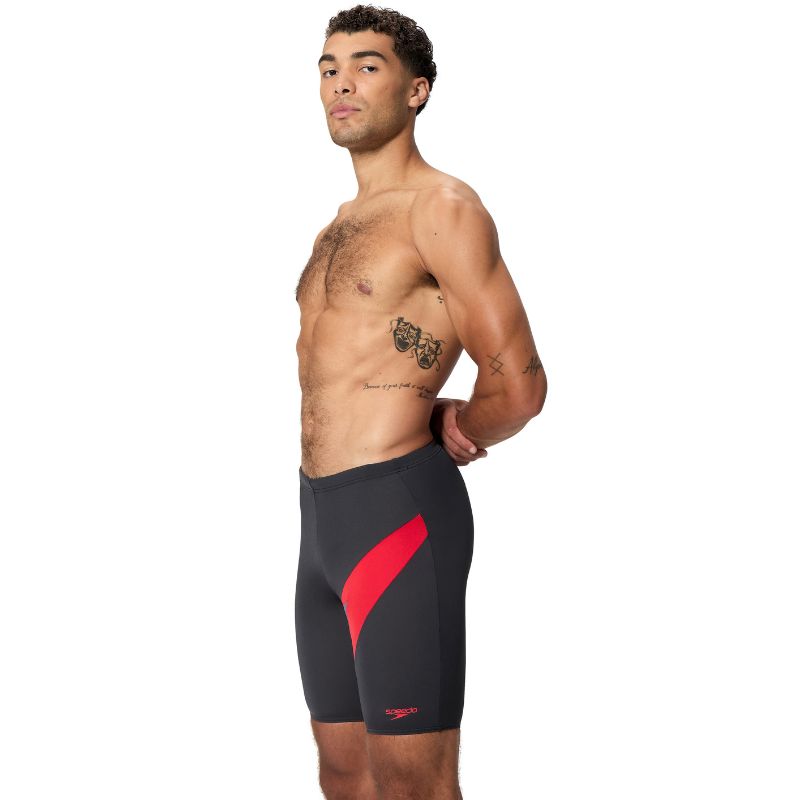 Speedo - Mens HyperBoom Jammer - Anthracite/High Risk Red
