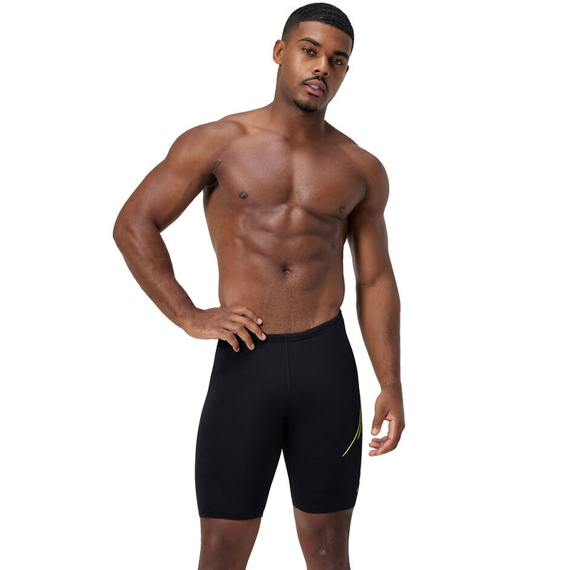 Speedo - Mens Hyperboom Placement Jammer - Black/Yellow