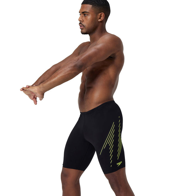 Speedo - Mens Hyperboom Placement Jammer - Black/Yellow