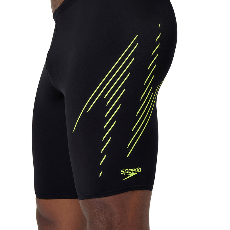 Speedo - Mens Hyperboom Placement Jammer - Black/Yellow